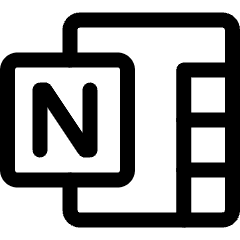 Microsoft Onenote Logo Icon from Ultimate Regular Set