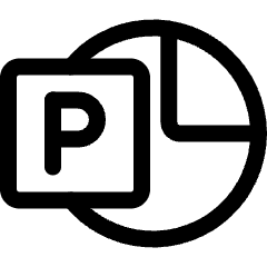 Microsoft Powerpoint Logo Icon from Ultimate Regular Set