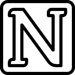 Notion Logo 1 Icon from Ultimate Light Set