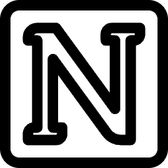 Notion Logo 1 Icon from Ultimate Regular Set