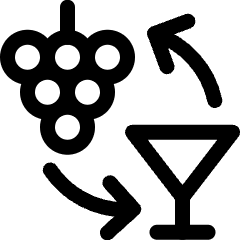 Suply Chain Distributor Grape Wine Icon from Ultimate Regular Set