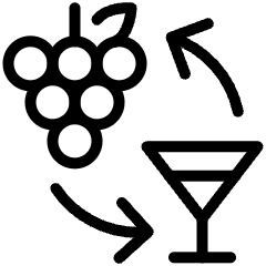 Supply Chain Distributor Grape Wine Icon from Ultimate Light Set