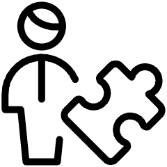 Supply Chain Supplier Puzzle Icon from Ultimate Light Set