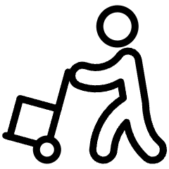 Supply Chain Supplier Trolley Delivery Icon from Ultimate Light Set