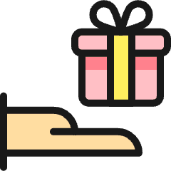 Products Give Gift Icon from Ultimate Colors Set