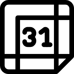 Google Calendar Logo Icon from Ultimate Regular Set