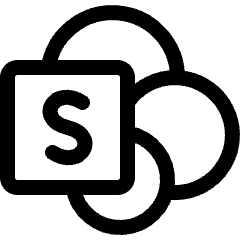 Microsoft Sharepoint Logo Icon from Ultimate Regular Set