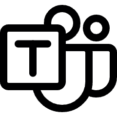 Microsoft Teams Logo Icon from Ultimate Regular Set