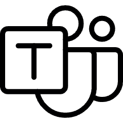 Microsoft Teams Logo Icon from Ultimate Light Set