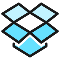 Dropbox Logo Icon from Ultimate Colors Set