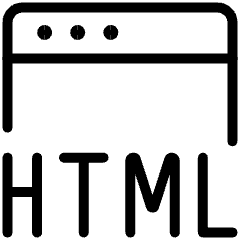 Programming Language Html Icon from Ultimate Light Set