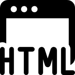 Programming Language Html Icon from Ultimate Bold Set
