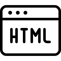 Programming Language Html Icon from Ultimate Light Set