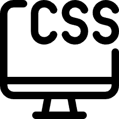 Programming Language Monitor Css Icon from Ultimate Regular Set