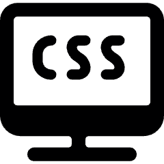 Programming Language Monitor Css Icon from Ultimate Bold Set