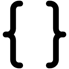 Curly Brackets Icon from Ultimate Bold Set