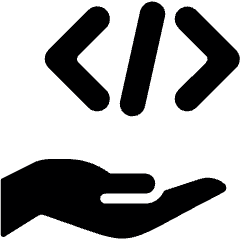 Programming Hold Code Icon from Ultimate Bold Set