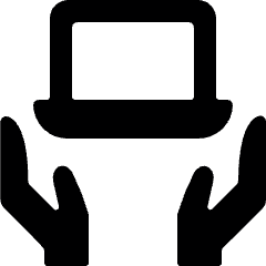 Programming Hold Laptop Icon from Ultimate Bold Set