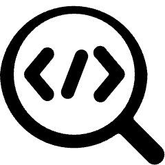 Programming Search Icon from Ultimate Bold Set
