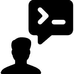 Programming User Chat 1 Icon from Ultimate Bold Set