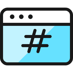 Programming Language Hash Icon from Ultimate Colors Set