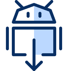 Android Download Icon from Cyber Duotone Set