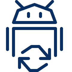 Android Sync Icon from Cyber Line Set