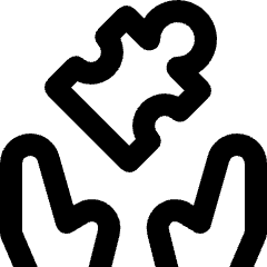 Module Hands Puzzle 1 Icon from Nova Line Set