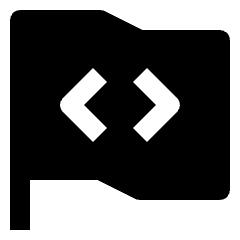 Programming Flag Icon from Nova Solid Set