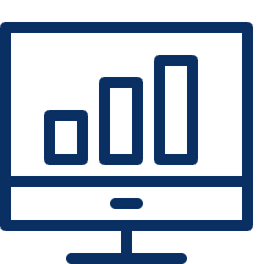 Programming Graph Bar Icon from Cyber Line Set