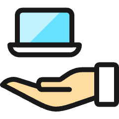 Programming Hold Laptop 1 Icon from Ultimate Colors Set