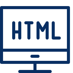 Programming Html Icon from Cyber Line Set