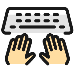 Programming Keyboard Type Icon from Ultimate Colors Set