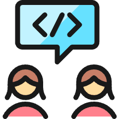 Programming Team Chat 2 Icon from Ultimate Colors Set