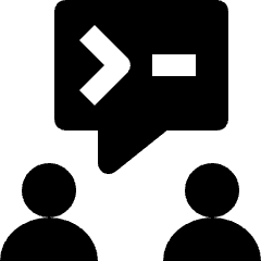 Programming Team Chat Icon from Nova Solid Set