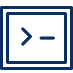 Programming Terminal Icon from Cyber Line Set
