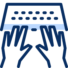 Programming Typing Icon from Cyber Duotone Set