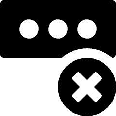 Security Password Remove Icon from Nova Solid Set