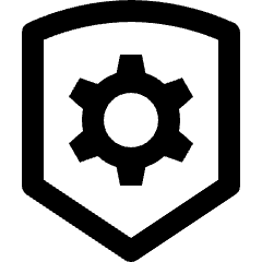 Shield Setting Icon from Nova Line Set