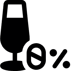 Drinks No Alcohol Wine Glass Percentage Icon from Ultimate Bold Set