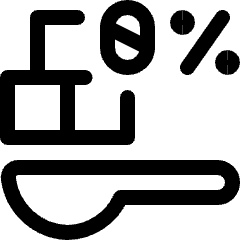 Drinks No Sugar Percentage Icon from Ultimate Regular Set