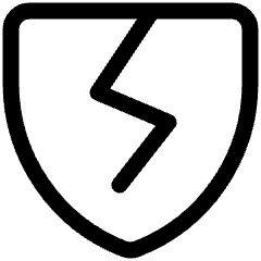 Cracked Shield Icon from Ultimate Regular Set