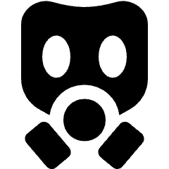 Protection Gas Mask Icon from Nova Solid Set