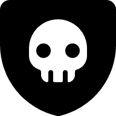 Protection Shield Skull Icon from Ultimate Bold Set