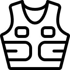 Protection Vest Icon from Ultimate Light Set