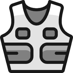 Protection Vest Icon from Ultimate Colors Set