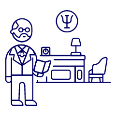 Psychologist 7 Illustration from UX Line Set