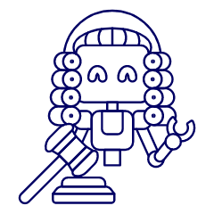 Judge Robot Illustration from UX Line Set