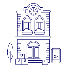 Post Office 1 Illustration from UX Line Set