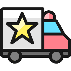 Public Service Police Van Icon from Ultimate Colors Set